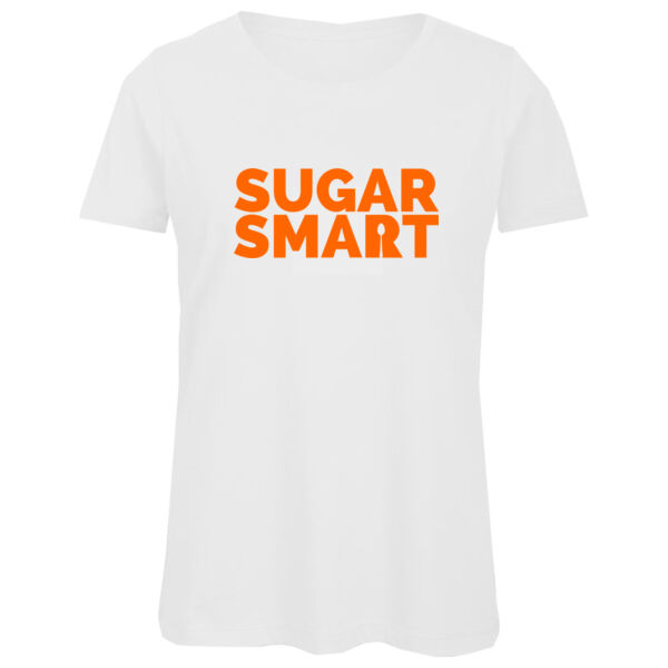 Sugar Smart - Organic T-Shirt - White Women's Fitted Thumbnail